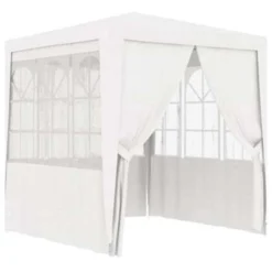 VidaXL Partytent Met Zijwanden Professioneel 90 G/m² 2x2 M Wit