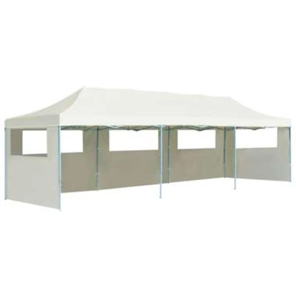 VidaXL Vouwtent Pop-up Met 5 Zijwanden 3x9 M Crème 1 VidaXL Vouwtent Pop-up Met 5 Zijwanden 3x9 M Crème