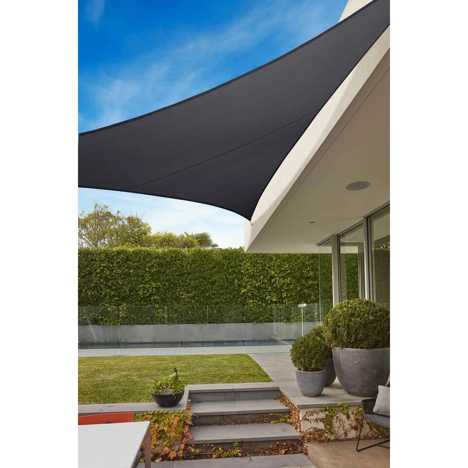 Coolaroo Schaduwdoek Driehoek 6,5x6,5x6,5m Grafiet 2 Coolaroo Schaduwdoek Driehoek 6,5x6,5x6,5m Grafiet - Afbeelding 2