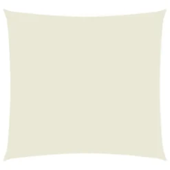 VidaXL Zonnescherm Vierkant 3,6x3,6 M Oxford Stof Crèmekleurig