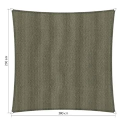 Shadow Comfort Vierkant 2x2m Desert Storm Met Bevestigingsset