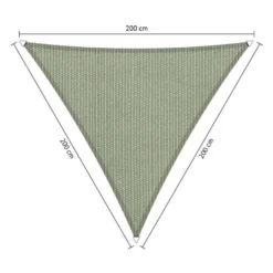 Shadow Comfort Driehoek 2x2x2m Moonstone Green