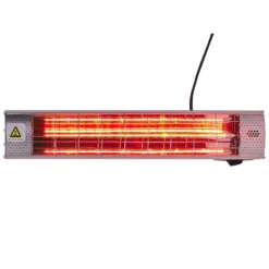 Beliani Terrasverwarmer BROMO - Zilver Aluminium