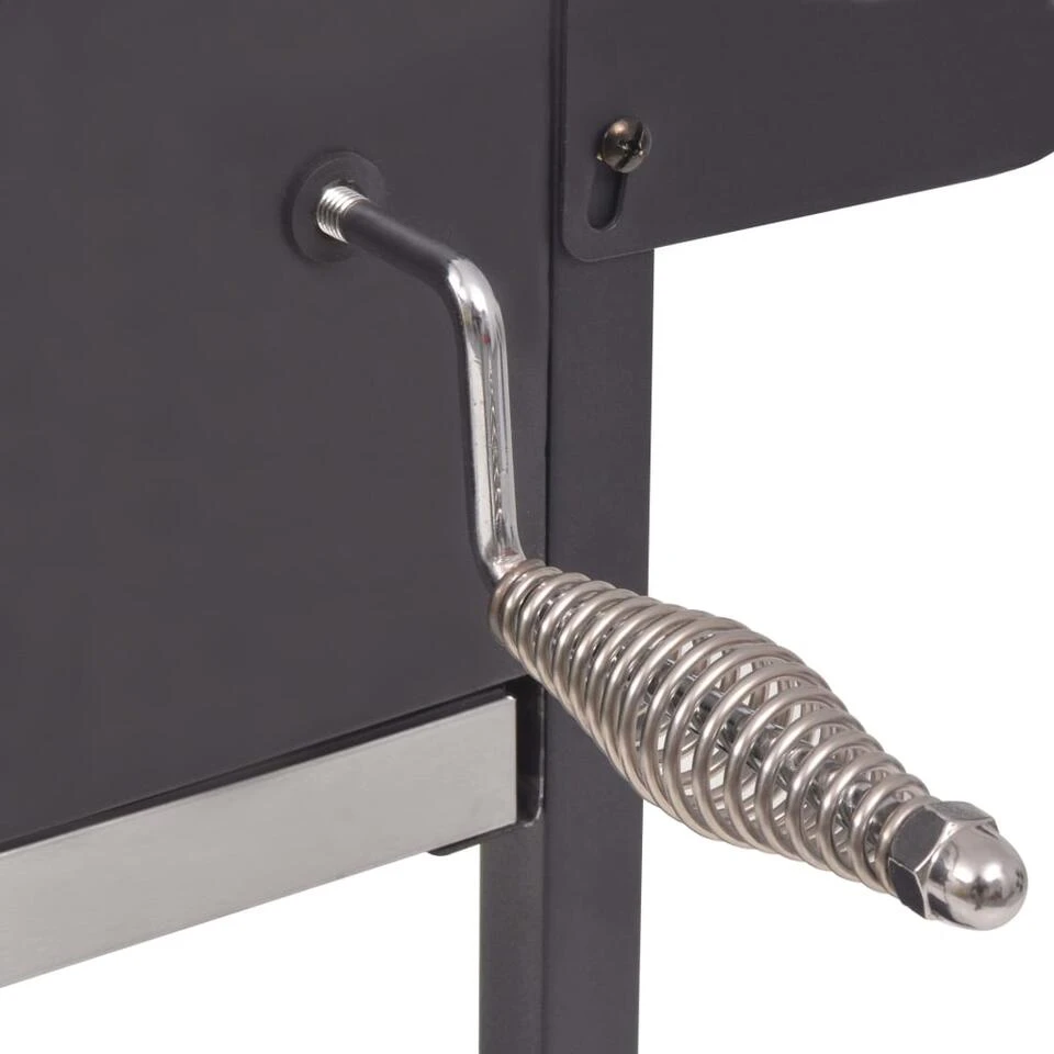 VidaXL Houtskoolbarbecue Met Onderplank Zwart 3 VidaXL Houtskoolbarbecue Met Onderplank Zwart - Afbeelding 3