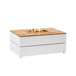 Cosipure Vuurtafel 120x80 Wit Teak