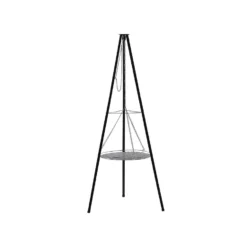 Beliani Houtskoolgrill GELAI - Zwart Staal