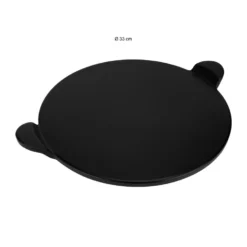 Krumble Pizzasteen Met Handvatten - Keramiek - 33 Cm - Zwart -Aanbiedingen Tuin Ruimte Winkel 1000071623 0103