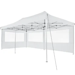 Tectake - Partytent 3x6 M. Opvouwbaar- 4 Wanden- Wit -Aanbiedingen Tuin Ruimte Winkel 1000078108 0102