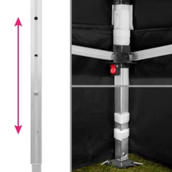 Tectake - Partytent Viola 3x6 M Met 2 Zijdelen Zwart 6 Tectake - Partytent Viola 3x6 M Met 2 Zijdelen Zwart -Aanbiedingen Tuin Ruimte Winkel 1000078117 0102