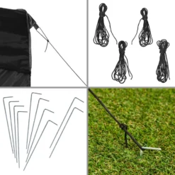 Tectake - Partytent Viola 3x6 M Met 2 Zijdelen Zwart 7 Tectake - Partytent Viola 3x6 M Met 2 Zijdelen Zwart -Aanbiedingen Tuin Ruimte Winkel 1000078117 0103