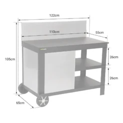 Cook'in Garden Trolleys NOVA - Zwart - Staal -Aanbiedingen Tuin Ruimte Winkel 1000092246 0104