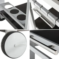 Cook'in Garden Trolleys MÉDIA M - Grijs - Staal -Aanbiedingen Tuin Ruimte Winkel 1000092249 0102