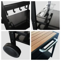 Happy Garden Trolleys AVEIRO - Zwart - Staal -Aanbiedingen Tuin Ruimte Winkel 1000092300 0103