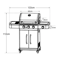 Cook'in Garden Grills FIDGI - Zwart - Staal -Aanbiedingen Tuin Ruimte Winkel 1000092308 0104