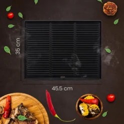 CLP Gietijzeren Grillplaat 45,5x35cm -Aanbiedingen Tuin Ruimte Winkel 1000095593 0102