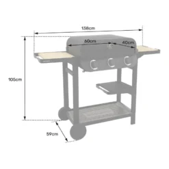 Cook'in Garden Grills FLAVO 60 - Zwart - Staal -Aanbiedingen Tuin Ruimte Winkel 1000097077 0103