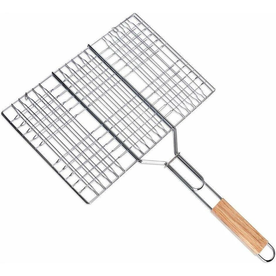 BBQ Collection Barbecue Rooster - Klem Grill - Metaal/hout - 55 X 35 X 2 Cm 1 BBQ Collection Barbecue Rooster - Klem Grill - Metaal/hout - 55 X 35 X 2 Cm