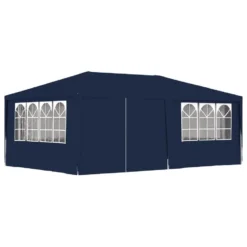 VidaXL Partytent Met Zijwanden Professioneel 90 G/m² 4x6 M Blauw