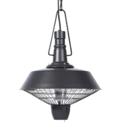 Beliani Terrasverwarmer AMIATA - Zwart Aluminium