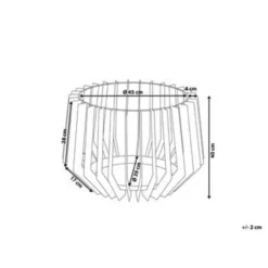 Beliani Vuurkorf Voor Hout UBINAS - Zwart Staal -Aanbiedingen Tuin Ruimte Winkel 1847091119 0103