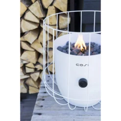 Cosi Fires - Cosiscoop Basket - Gaslantaarn - Wit -Aanbiedingen Tuin Ruimte Winkel 1931232308 0103