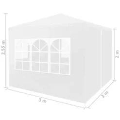 VidaXL Partytent 3x3 M Wit -Aanbiedingen Tuin Ruimte Winkel 5186f6eb75734d8faa45a1d767f0b0b7