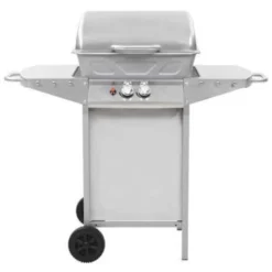 VidaXL Gasbarbecue En Grill Met 2 Kookzones Roestvrij Staal Zilver -Aanbiedingen Tuin Ruimte Winkel 6a3307e1e7284cf2b9365c0b955843bf