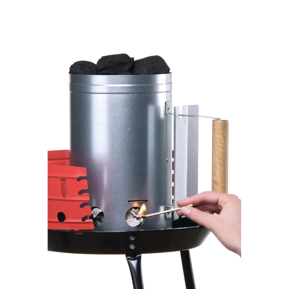 Arti Case Barbecuestarter - Houten Handvat - Brikettenstarter - 27 Cm 3 Arti Case Barbecuestarter - Houten Handvat - Brikettenstarter - 27 Cm - Afbeelding 3