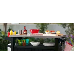 Keter BBQtafel Unity XL - Grijs 6 Keter BBQtafel Unity XL - Grijs -Aanbiedingen Tuin Ruimte Winkel 81027604 0400