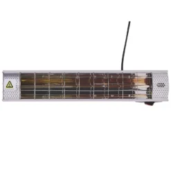 Beliani Terrasverwarmer BROMO - Zilver Aluminium -Aanbiedingen Tuin Ruimte Winkel 8735508ce26b4691b90d36912ab18634