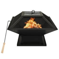VidaXL Vuurschaal En Barbecue 2-in-1 Met Pook 46,5x46,5x37 Cm Staal -Aanbiedingen Tuin Ruimte Winkel a4982169a61645aba6d527d6daefcc6c